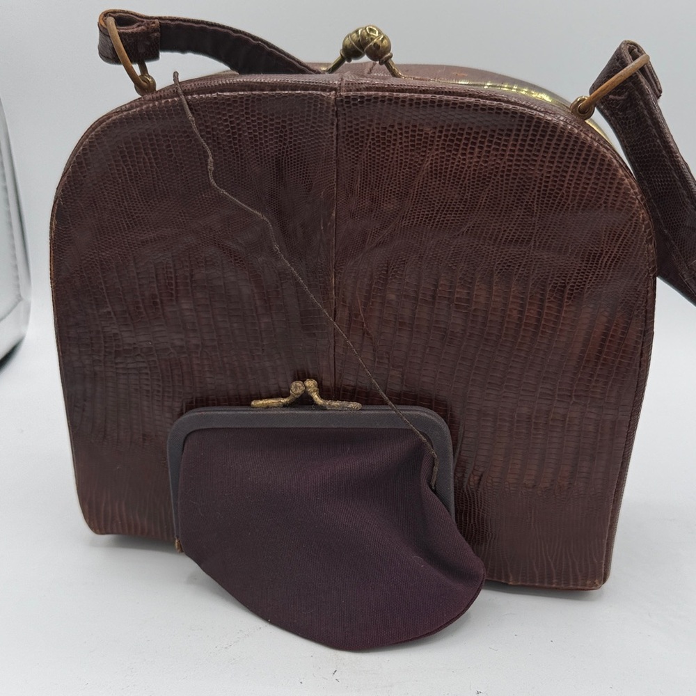 Vintage America Brown Textured Bag
